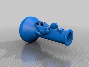 panthers de la caroline pipe à eau les conteneurs bong carloina 3d print model - Mito3D