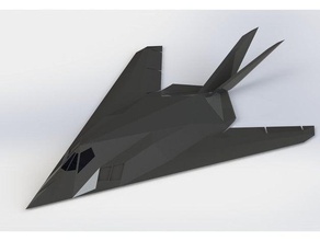 f117 nighthawk vehículos de la fuerza aérea avión bombardero jet el sigilo stealth fighter 3d print model - Mito3D