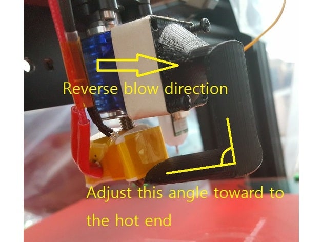 simples duto do ventilador 3d a impressora partes 3D print model - Mito3D