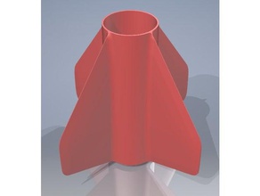 2 7 3d baskılı fin olabilir diy yüksek güç roket model rockets 3d print model - Mito3D