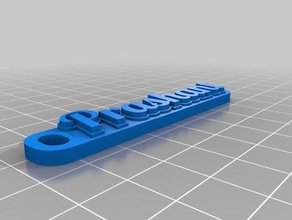 prashant keychain signs logos customized 3d print model - Mito3D