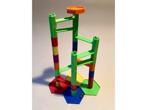desktop marble run toys games 3d print model - Mito3D