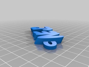 nejc Anahtarlık özelleştirilmiş 3d print model - Mito3D