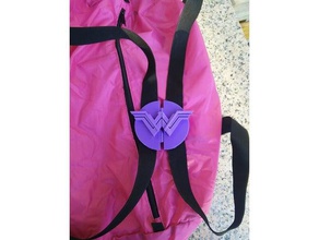 sac à dos sternum, verrouiller accessoires wonderwoman 3d print model - Mito3D