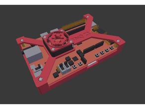 pynq-z2 fan support electronics case fpga xilinx 3d print model - Mito3D