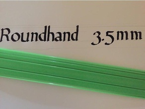 35mm roundhand ruler art tools calligraphy 3d print model - Mito3D