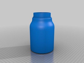 flask container 3d printing undercocking 3d print model - Mito3D