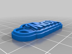 max Schlüsselanhänger angepasst 3d print model - Mito3D