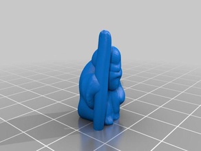 non-support de la nativité ensemble solide sculptures 3d print model - Mito3D