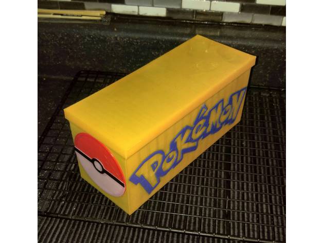 boite cartes pok&eacutemon games pokmon rangement 3D print model - Mito3D