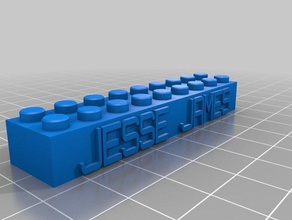 jesse james block construction toys customized 3d print model - Mito3D