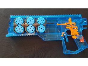 worker dominator triple stage 3d printing nerf gun 3d print model - Mito3D