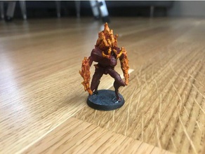 gloomhaven flame demon toy game accessories boardgame boardgames elemental fire miniature minis dungeons dragons miniatures 3d print model - Mito3D