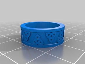 my customized celtic ring rings 3d print model - Mito3D