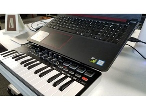 dell inspiron i7559 mps stand computer produzione audio portatile piedistallo la musicale 3d print model - Mito3D