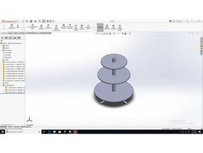 mesita de cupcakes cocina comedor 3d print model - Mito3D