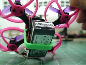 battery mount qav piko 2 inch micro quad rc vehicles holder quadcopter 3d print model - Mito3D