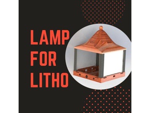 lâmpada lithophane fotografia a arte adorno navideo bonita casa decoracion decoração titular lampara stand litografia soporte 3d print model - Mito3D