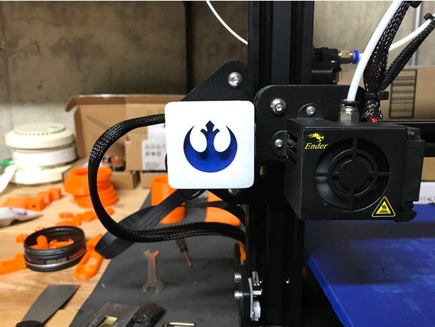 ender 3 x-axis cover rebel edition 3d printer accessories starwars star wars 3D print model - Mito3D
