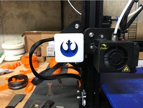 ender 3 x-axis cover rebel edition 3d printer accessories starwars star wars 3d print model - Mito3D
