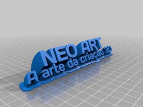 neo arte 2 office personalizado 3d print model - Mito3D