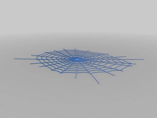 spider web di decorazione 2d arte 3D print model - Mito3D