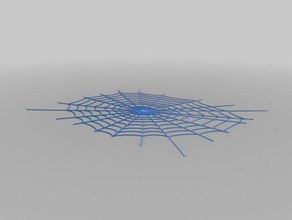 spider web decoration 2d art 3d print model - Mito3D