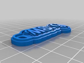 ms keychain keychains customized 3d print model - Mito3D