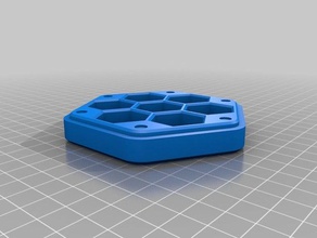 hexagonal dés boîte jeux 3d print model - Mito3D