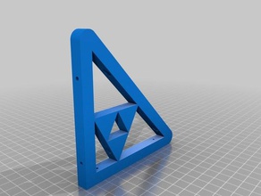 zelda triforce soporte de estante del los hogares suministros la leyenda 3d print model - Mito3D