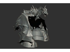 dragon evil art sculpture 3d printer 3d print model - Mito3D