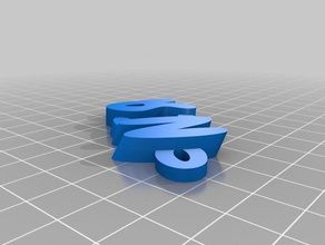 nisa keychains customized 3d print model - Mito3D