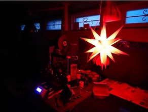 destacável ikosaeder de natal da estrela decoração 3d print model - Mito3D