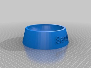 sandy fully parametric dog cat food bowl pets customized 3d print model - Mito3D