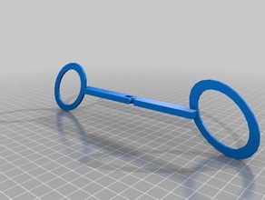 schaarbril scissorsspectacle occhiali 3d print model - Mito3D