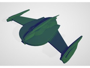 romulana ave de rapina século 24 kitbashed brinquedo jogo os acessórios star trek 3d print model - Mito3D