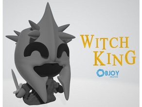 bruja rey de la figura los juguetes juegos lindo estatuilla kawaii el señor anillos 3d print model - Mito3D