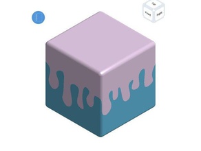 melting cube-puzzle Rätsel 3dprintable 3d-drucken 3d-slash Schwalbenschwanz Geschenk Geschenk-box Geschenk-tag unmöglich Objekt Unmögliche puzzle einfach 3d print model - Mito3D