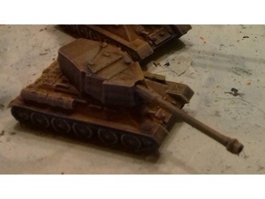 t34-100 los juguetes juegos 15mm tanques wargmaing 3d print model - Mito3D