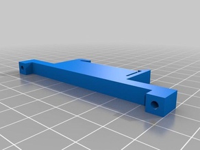 pcb din rail mounting clip 73mm hole distance electronics customized 3d print model - Mito3D