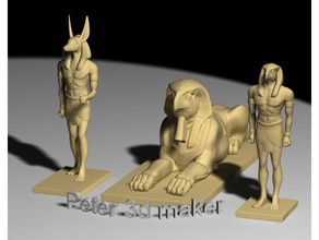 l'egypte des statues modèles 3d print model - Mito3D