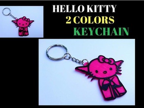 hello kitty keychain art 3d print model - Mito3D