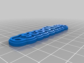 brelok scootive llaveros personalizado 3d print model - Mito3D