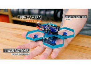 tinytina 90mm mini drone telaio rc veicoli 3d print model - Mito3D