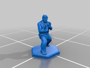 rpg miniature monk monge toy game accessories dd 3d print model - Mito3D