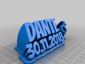 dante 30112018 nr1 office personalizzato 3d print model - Mito3D