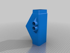 mi personalizados barril de lluvia desviador bajante pluvial al aire libre jardín 3d print model - Mito3D