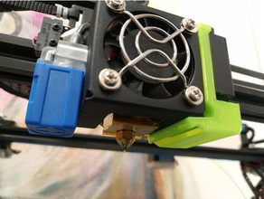 tronxy x5sa fan duct 3d printing printer parts cooling mount 3d print model - Mito3D
