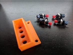 4 button switch box 3d printing 7mm mount 3d print model - Mito3D
