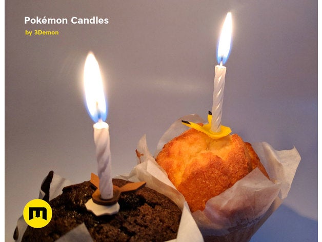 pokemon bithday velas pikachu eevee cocina de comedor 2ds 3ds cumpleaños bricoloup la quemadura torta portavelas candelero titular vela celebración charizard niño los niños color cambio el cristal cupcake cupcakes eeveelution espeon fuego llama flareon gameboy advance sp regalo glaceon verde jolteon kid leafeon letsgo baja lowpoly lowpolygon poli m600 muffin muffins multicolor nintendo interruptor parte pokemonletsgo ir juguete presente rojo sylveon umbreon vaporeon cera 3D print model - Mito3D